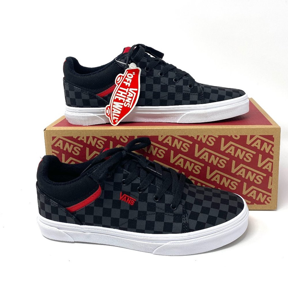 VANS  Seldan Checkboard Black  Women”s Canvas Sneakers VN0A4U25276